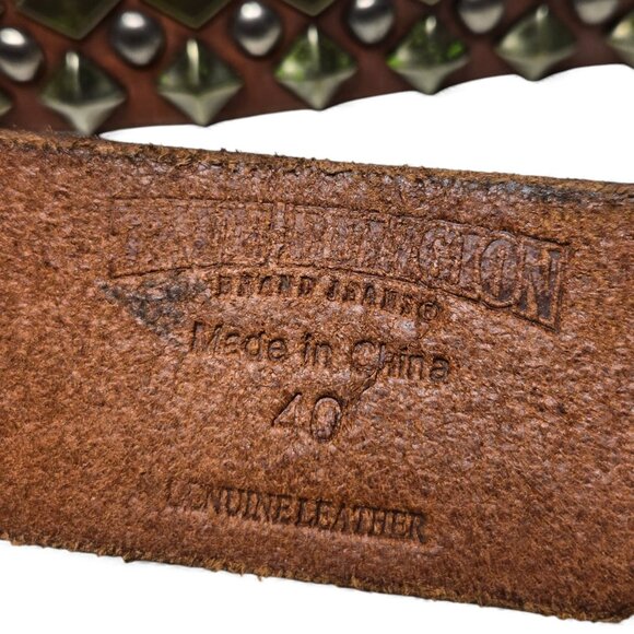 True Religion Studded Belt Men Chunky Allover Metal Accent Rockstar Weighted 40 - Picture 7 of 8